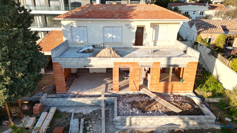 Construction d’une extension avec rénovation d’une villa des années 70 - Bas de Saint-Clair, Sète