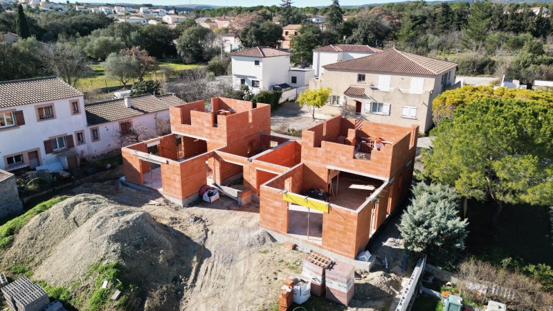 Construction de deux villas pour de l’investissement locatif sur la commune de Cournonterral dans l’Hérault